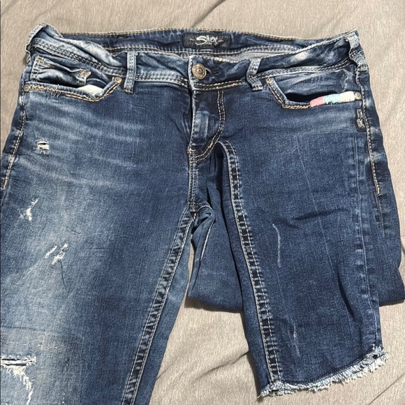 Silver Jeans Blue Ankle Skinny Jeans - Picture 1 of 5